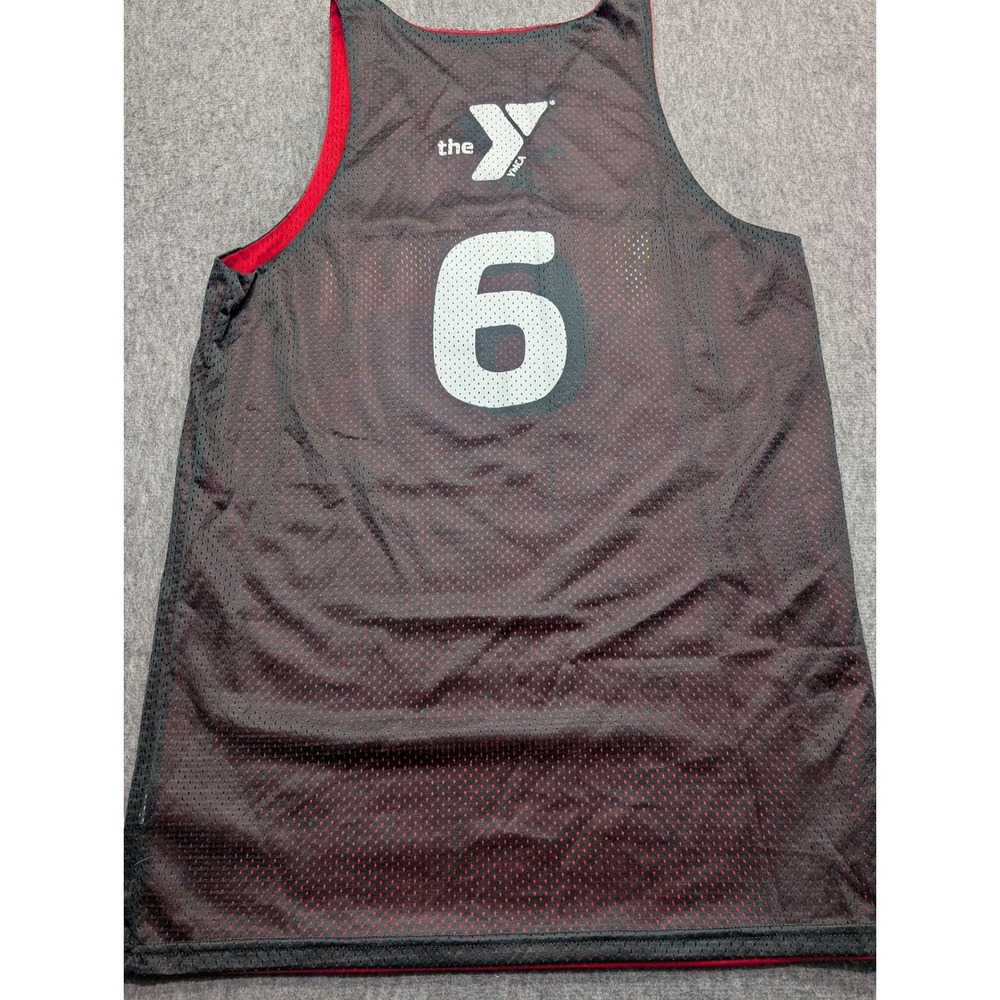 Alleson Athletic NBA Atlanta Hawks Reversible Mesh Jersey Black Red Mens Medium - Picture 2 of 11